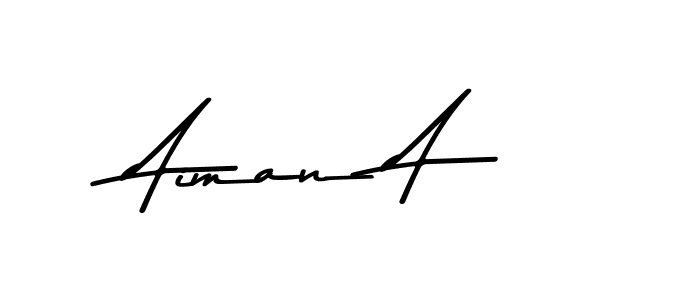 The best way (Asem Kandis PERSONAL USE) to make a short signature is to pick only two or three words in your name. The name Aiman A include a total of six letters. For converting this name. Aiman A signature style 9 images and pictures png