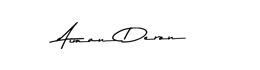 Asem Kandis PERSONAL USE is a professional signature style that is perfect for those who want to add a touch of class to their signature. It is also a great choice for those who want to make their signature more unique. Get Aiman Deron name to fancy signature for free. Aiman Deron signature style 9 images and pictures png