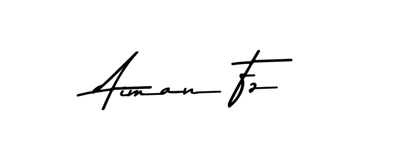 Also You can easily find your signature by using the search form. We will create Aiman Fz name handwritten signature images for you free of cost using Asem Kandis PERSONAL USE sign style. Aiman Fz signature style 9 images and pictures png