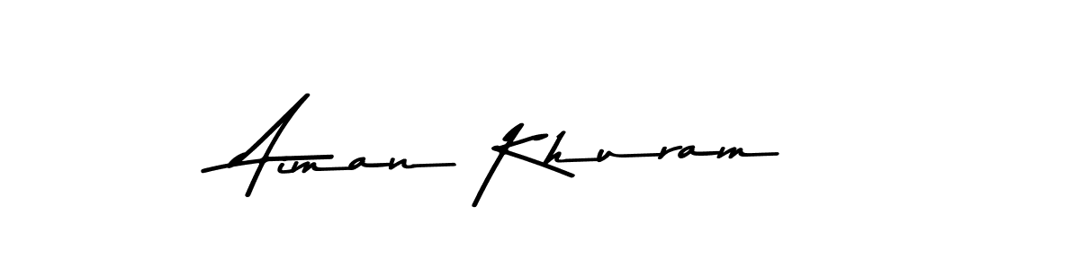 Also we have Aiman Khuram name is the best signature style. Create professional handwritten signature collection using Asem Kandis PERSONAL USE autograph style. Aiman Khuram signature style 9 images and pictures png