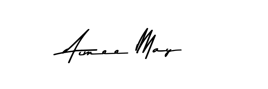 Create a beautiful signature design for name Aimee May. With this signature (Asem Kandis PERSONAL USE) fonts, you can make a handwritten signature for free. Aimee May signature style 9 images and pictures png