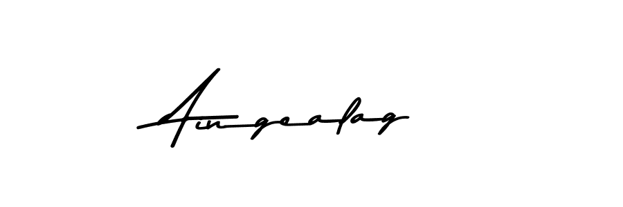 The best way (Asem Kandis PERSONAL USE) to make a short signature is to pick only two or three words in your name. The name Aingealag include a total of six letters. For converting this name. Aingealag signature style 9 images and pictures png