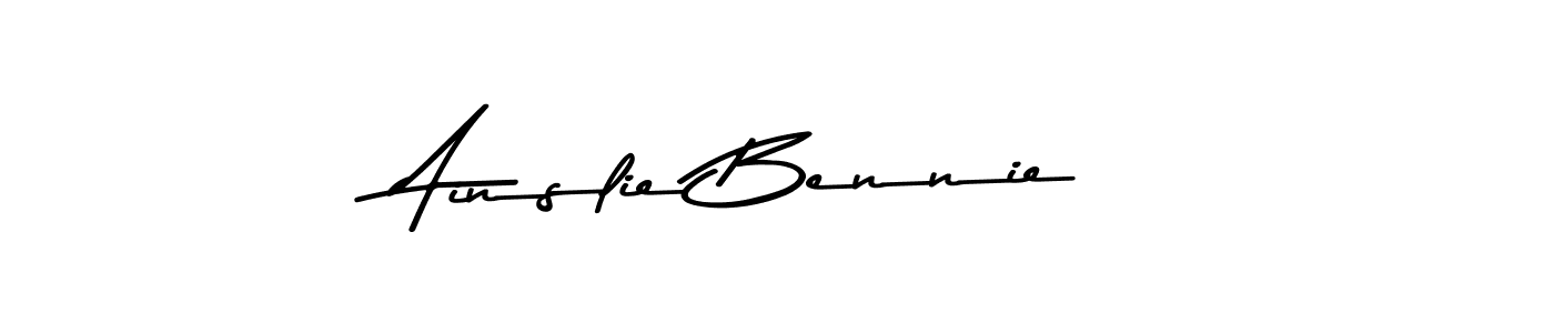 The best way (Asem Kandis PERSONAL USE) to make a short signature is to pick only two or three words in your name. The name Ainslie Bennie include a total of six letters. For converting this name. Ainslie Bennie signature style 9 images and pictures png