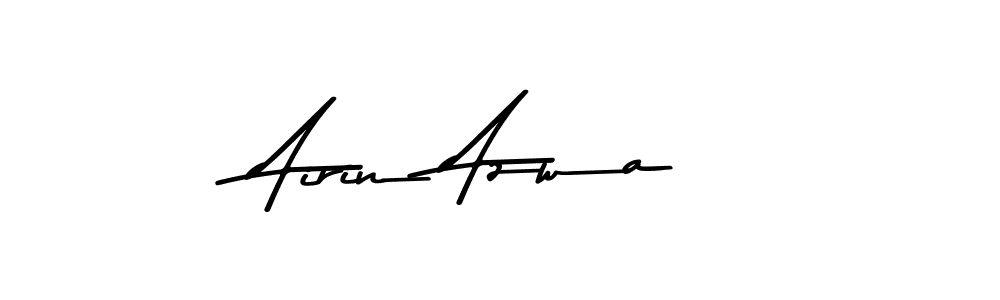 Airin Azwa stylish signature style. Best Handwritten Sign (Asem Kandis PERSONAL USE) for my name. Handwritten Signature Collection Ideas for my name Airin Azwa. Airin Azwa signature style 9 images and pictures png