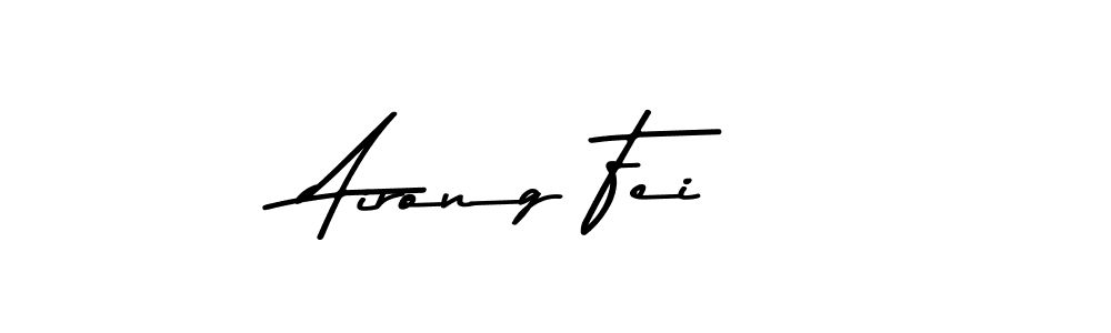 Also You can easily find your signature by using the search form. We will create Airong Fei name handwritten signature images for you free of cost using Asem Kandis PERSONAL USE sign style. Airong Fei signature style 9 images and pictures png