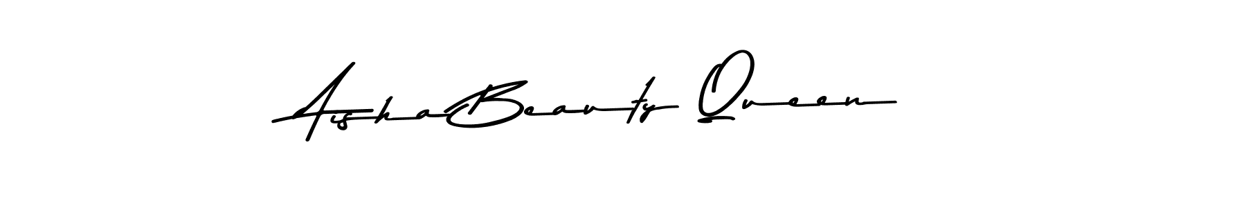 Use a signature maker to create a handwritten signature online. With this signature software, you can design (Asem Kandis PERSONAL USE) your own signature for name Aisha Beauty Queen. Aisha Beauty Queen signature style 9 images and pictures png