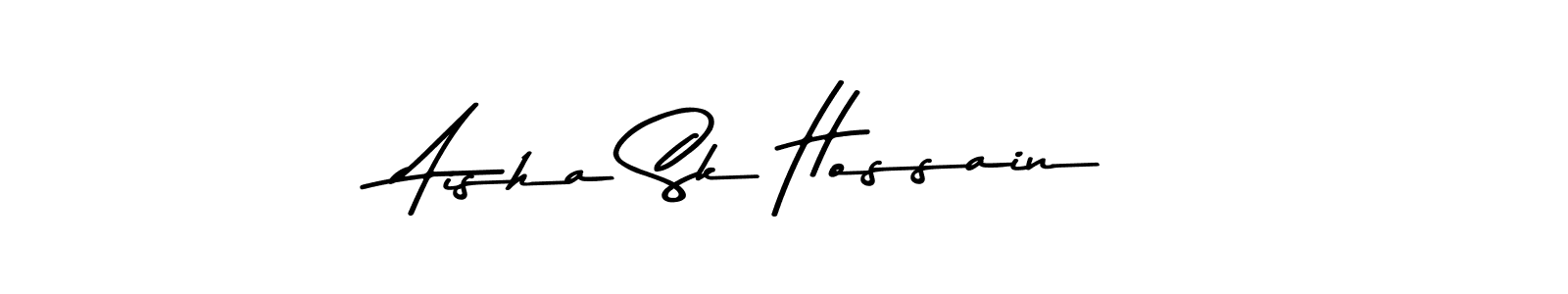 How to make Aisha Sk Hossain name signature. Use Asem Kandis PERSONAL USE style for creating short signs online. This is the latest handwritten sign. Aisha Sk Hossain signature style 9 images and pictures png