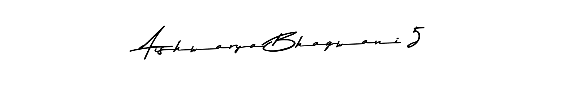 Make a beautiful signature design for name Aishwarya Bhagwani 5. With this signature (Asem Kandis PERSONAL USE) style, you can create a handwritten signature for free. Aishwarya Bhagwani 5 signature style 9 images and pictures png