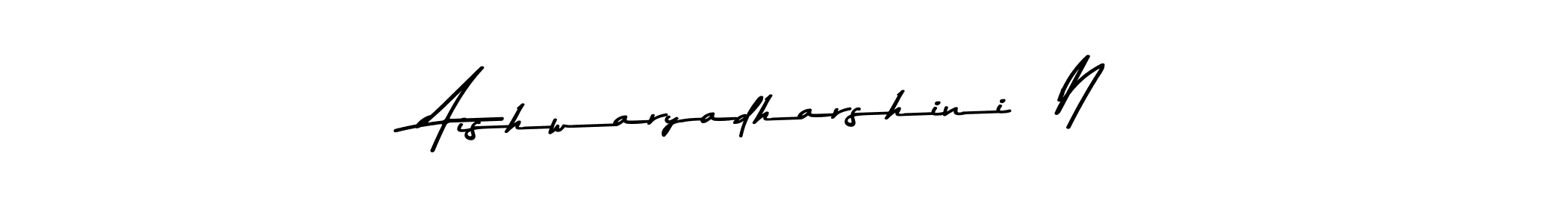 Create a beautiful signature design for name Aishwaryadharshini  N. With this signature (Asem Kandis PERSONAL USE) fonts, you can make a handwritten signature for free. Aishwaryadharshini  N signature style 9 images and pictures png