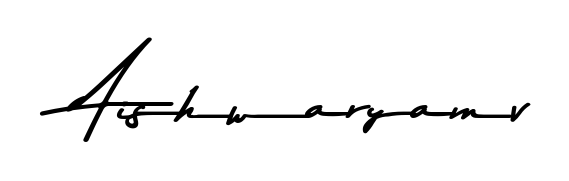 Generate high-definition signature styles for Aishwaryamv. The Asem Kandis PERSONAL USE typeface ensures crisp legibility and sophisticated design. Aishwaryamv signature style 9 images and pictures png