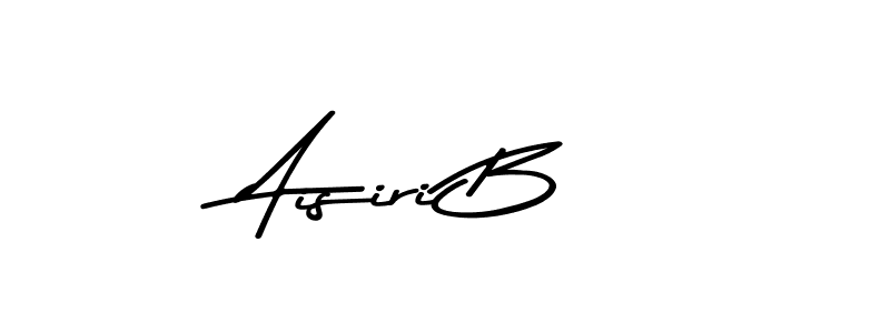 Make a beautiful signature design for name Aisiri B. With this signature (Asem Kandis PERSONAL USE) style, you can create a handwritten signature for free. Aisiri B signature style 9 images and pictures png