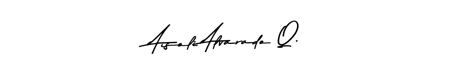 Asem Kandis PERSONAL USE is a professional signature style that is perfect for those who want to add a touch of class to their signature. It is also a great choice for those who want to make their signature more unique. Get Aisoli Alvarado Q. name to fancy signature for free. Aisoli Alvarado Q. signature style 9 images and pictures png