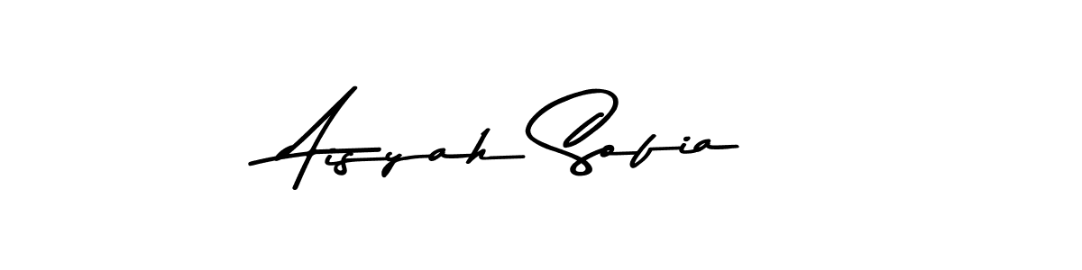 You can use this online signature creator to create a handwritten signature for the name Aisyah Sofia. This is the best online autograph maker. Aisyah Sofia signature style 9 images and pictures png