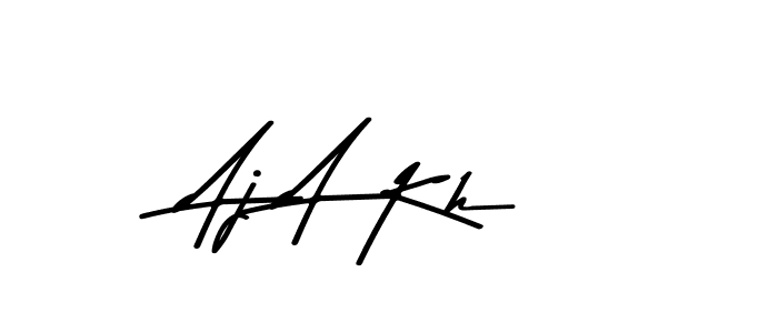 This is the best signature style for the Aj A Kh name. Also you like these signature font (Asem Kandis PERSONAL USE). Mix name signature. Aj A Kh signature style 9 images and pictures png