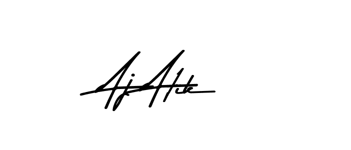 You should practise on your own different ways (Asem Kandis PERSONAL USE) to write your name (Aj Atik) in signature. don't let someone else do it for you. Aj Atik signature style 9 images and pictures png