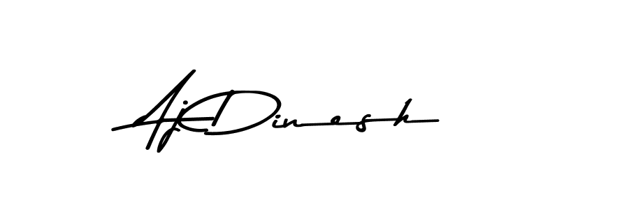 Design your own signature with our free online signature maker. With this signature software, you can create a handwritten (Asem Kandis PERSONAL USE) signature for name Aj Dinesh. Aj Dinesh signature style 9 images and pictures png