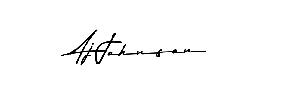 How to make Aj Johnson name signature. Use Asem Kandis PERSONAL USE style for creating short signs online. This is the latest handwritten sign. Aj Johnson signature style 9 images and pictures png