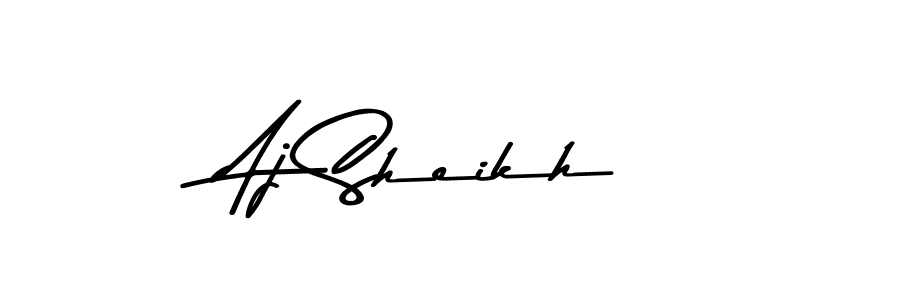 This is the best signature style for the Aj Sheikh name. Also you like these signature font (Asem Kandis PERSONAL USE). Mix name signature. Aj Sheikh signature style 9 images and pictures png