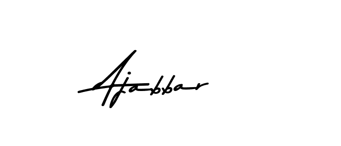 Create a beautiful signature design for name Ajabbar. With this signature (Asem Kandis PERSONAL USE) fonts, you can make a handwritten signature for free. Ajabbar signature style 9 images and pictures png