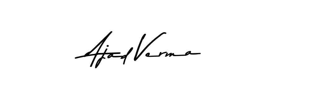 if you are searching for the best signature style for your name Ajad Verma. so please give up your signature search. here we have designed multiple signature styles  using Asem Kandis PERSONAL USE. Ajad Verma signature style 9 images and pictures png