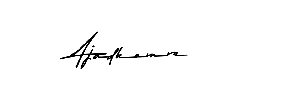 Similarly Asem Kandis PERSONAL USE is the best handwritten signature design. Signature creator online .You can use it as an online autograph creator for name Ajadkomre. Ajadkomre signature style 9 images and pictures png