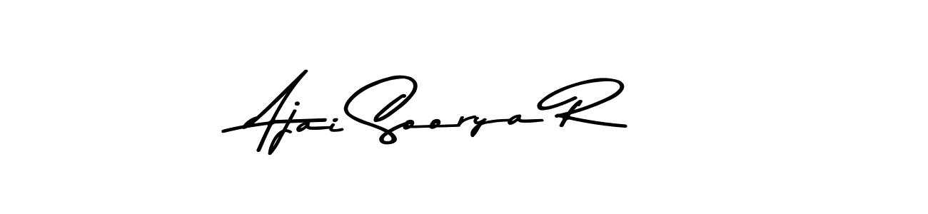 Make a beautiful signature design for name Ajai Soorya R. With this signature (Asem Kandis PERSONAL USE) style, you can create a handwritten signature for free. Ajai Soorya R signature style 9 images and pictures png