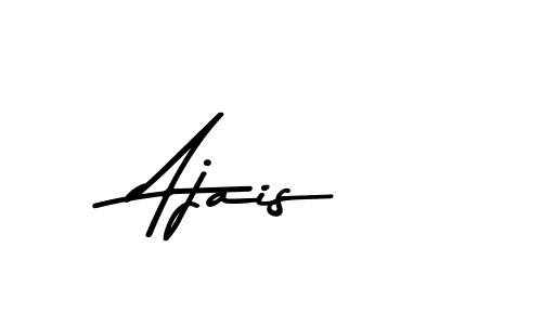 Use a signature maker to create a handwritten signature online. With this signature software, you can design (Asem Kandis PERSONAL USE) your own signature for name Ajais. Ajais signature style 9 images and pictures png