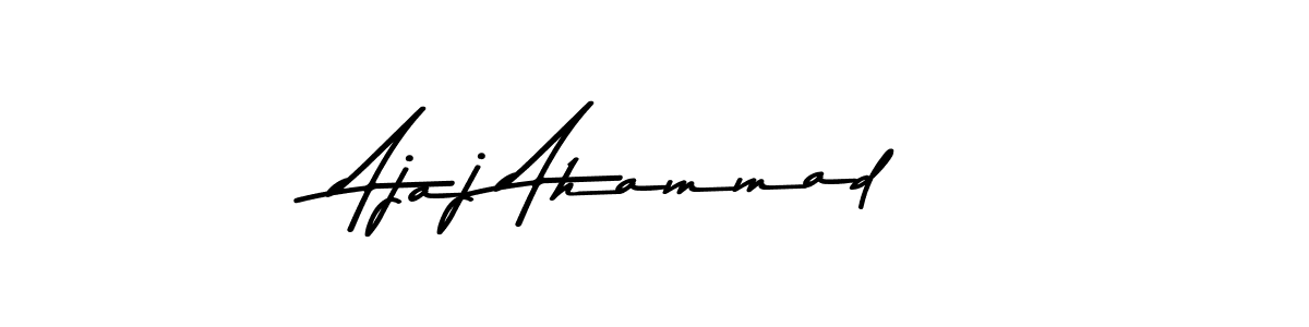 Ajaj Ahammad stylish signature style. Best Handwritten Sign (Asem Kandis PERSONAL USE) for my name. Handwritten Signature Collection Ideas for my name Ajaj Ahammad. Ajaj Ahammad signature style 9 images and pictures png