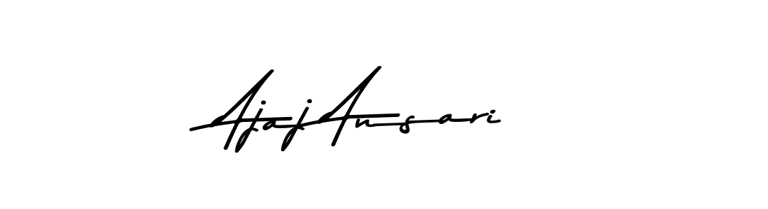 Use a signature maker to create a handwritten signature online. With this signature software, you can design (Asem Kandis PERSONAL USE) your own signature for name Ajaj Ansari. Ajaj Ansari signature style 9 images and pictures png