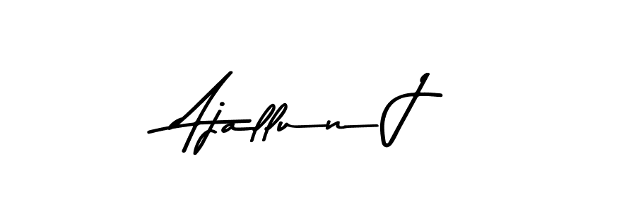 Ajallun J stylish signature style. Best Handwritten Sign (Asem Kandis PERSONAL USE) for my name. Handwritten Signature Collection Ideas for my name Ajallun J. Ajallun J signature style 9 images and pictures png