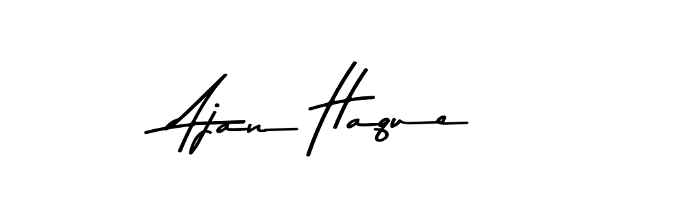 Make a beautiful signature design for name Ajan Haque. Use this online signature maker to create a handwritten signature for free. Ajan Haque signature style 9 images and pictures png