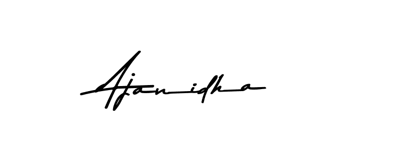 Create a beautiful signature design for name Ajanidha. With this signature (Asem Kandis PERSONAL USE) fonts, you can make a handwritten signature for free. Ajanidha signature style 9 images and pictures png