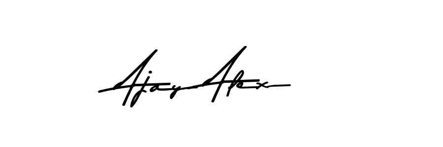 This is the best signature style for the Ajay Alex name. Also you like these signature font (Asem Kandis PERSONAL USE). Mix name signature. Ajay Alex signature style 9 images and pictures png
