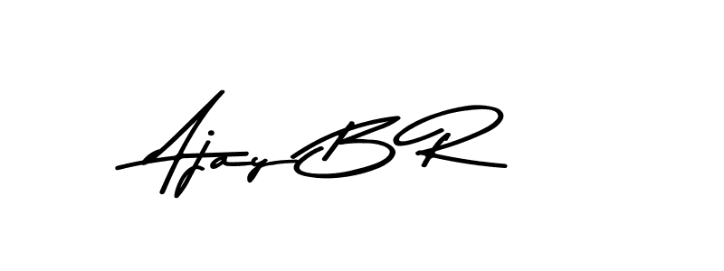 How to make Ajay B R name signature. Use Asem Kandis PERSONAL USE style for creating short signs online. This is the latest handwritten sign. Ajay B R signature style 9 images and pictures png