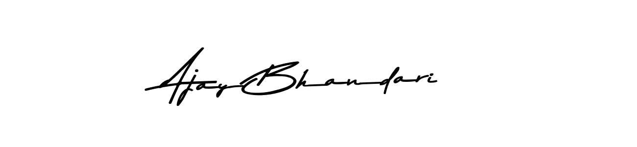How to make Ajay Bhandari signature? Asem Kandis PERSONAL USE is a professional autograph style. Create handwritten signature for Ajay Bhandari name. Ajay Bhandari signature style 9 images and pictures png