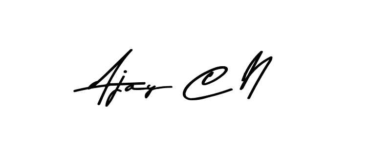 Design your own signature with our free online signature maker. With this signature software, you can create a handwritten (Asem Kandis PERSONAL USE) signature for name Ajay C N. Ajay C N signature style 9 images and pictures png