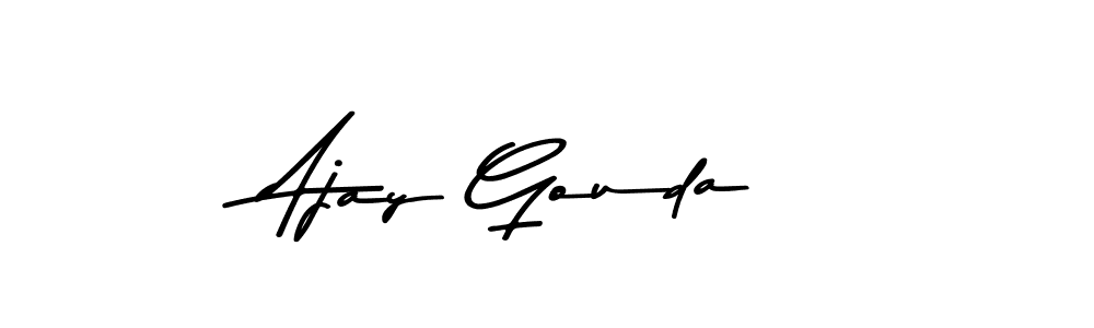 Create a beautiful signature design for name Ajay Gouda. With this signature (Asem Kandis PERSONAL USE) fonts, you can make a handwritten signature for free. Ajay Gouda signature style 9 images and pictures png