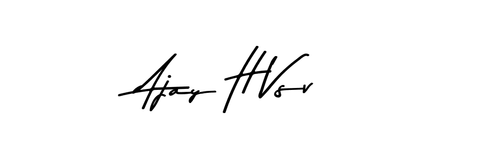 Make a beautiful signature design for name Ajay H Vsv. Use this online signature maker to create a handwritten signature for free. Ajay H Vsv signature style 9 images and pictures png