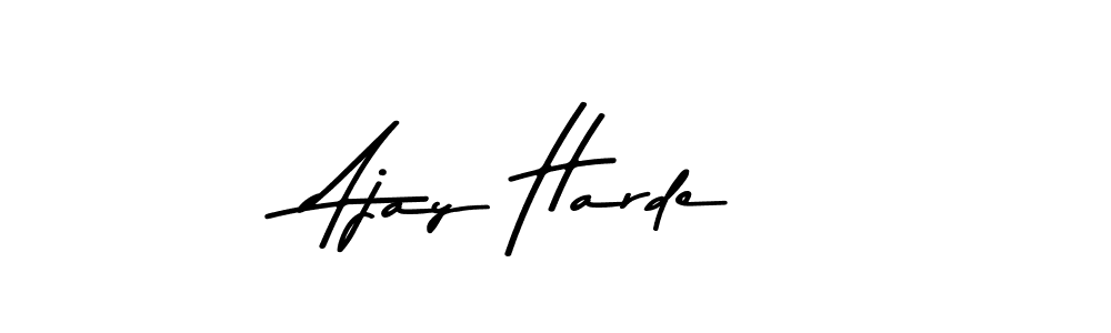 This is the best signature style for the Ajay Harde name. Also you like these signature font (Asem Kandis PERSONAL USE). Mix name signature. Ajay Harde signature style 9 images and pictures png