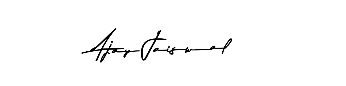 How to make Ajay Jaiswal name signature. Use Asem Kandis PERSONAL USE style for creating short signs online. This is the latest handwritten sign. Ajay Jaiswal signature style 9 images and pictures png