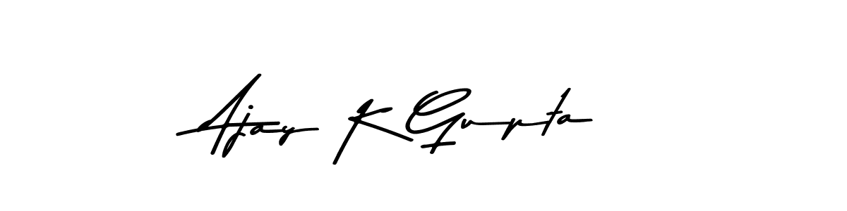 Ajay K Gupta stylish signature style. Best Handwritten Sign (Asem Kandis PERSONAL USE) for my name. Handwritten Signature Collection Ideas for my name Ajay K Gupta. Ajay K Gupta signature style 9 images and pictures png