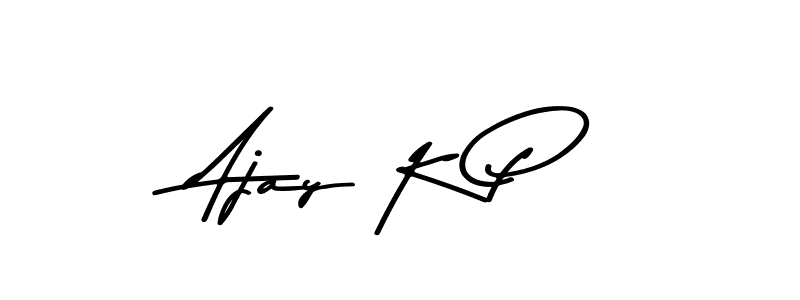 How to make Ajay K P signature? Asem Kandis PERSONAL USE is a professional autograph style. Create handwritten signature for Ajay K P name. Ajay K P signature style 9 images and pictures png