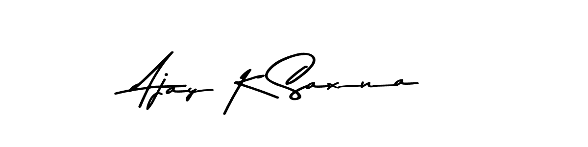 Ajay K Saxna stylish signature style. Best Handwritten Sign (Asem Kandis PERSONAL USE) for my name. Handwritten Signature Collection Ideas for my name Ajay K Saxna. Ajay K Saxna signature style 9 images and pictures png