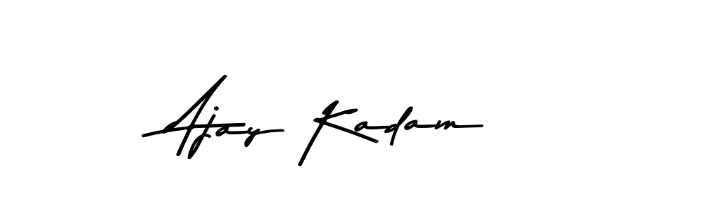 Make a beautiful signature design for name Ajay Kadam. With this signature (Asem Kandis PERSONAL USE) style, you can create a handwritten signature for free. Ajay Kadam signature style 9 images and pictures png