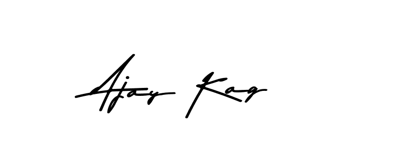 This is the best signature style for the Ajay Kag name. Also you like these signature font (Asem Kandis PERSONAL USE). Mix name signature. Ajay Kag signature style 9 images and pictures png
