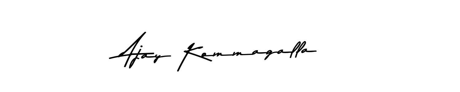 Make a beautiful signature design for name Ajay Kommagalla. With this signature (Asem Kandis PERSONAL USE) style, you can create a handwritten signature for free. Ajay Kommagalla signature style 9 images and pictures png