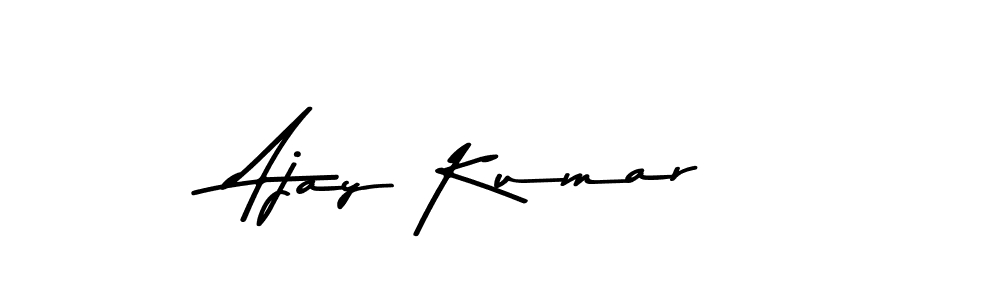 Create a beautiful signature design for name Ajay Kumar. With this signature (Asem Kandis PERSONAL USE) fonts, you can make a handwritten signature for free. Ajay Kumar signature style 9 images and pictures png