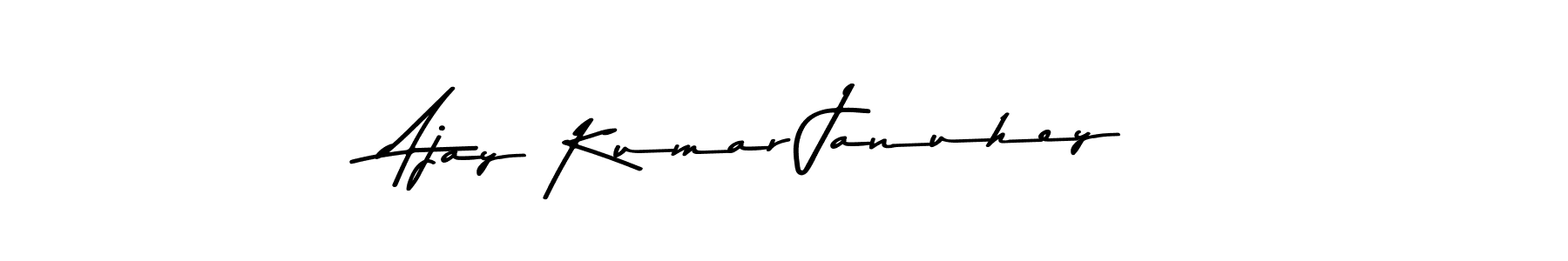 Make a beautiful signature design for name Ajay Kumar Januhey. Use this online signature maker to create a handwritten signature for free. Ajay Kumar Januhey signature style 9 images and pictures png