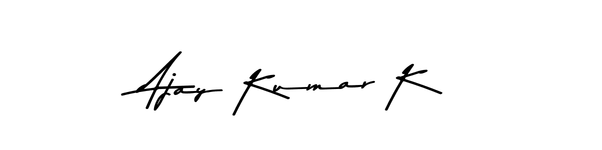 How to make Ajay Kumar K signature? Asem Kandis PERSONAL USE is a professional autograph style. Create handwritten signature for Ajay Kumar K name. Ajay Kumar K signature style 9 images and pictures png