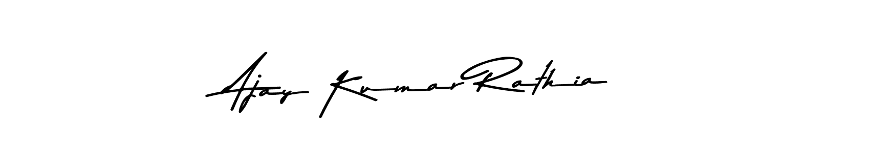 Ajay Kumar Rathia stylish signature style. Best Handwritten Sign (Asem Kandis PERSONAL USE) for my name. Handwritten Signature Collection Ideas for my name Ajay Kumar Rathia. Ajay Kumar Rathia signature style 9 images and pictures png